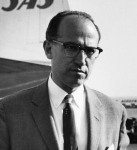 Dr. Jonas E. Salk, creator of the polio vaccine. Rather than get rich with this creation, Dr. Salk did not patent the vaccine. The lowered cost of production ensured has saved millions of lives. Public Domain Image